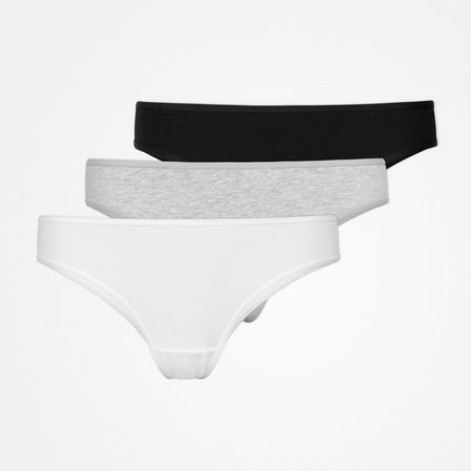 Slip brasiliani - Mutande - Mix (Bianco/Grigio chiaro/Nero)