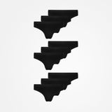 {"alt": "Slip brasiliani con fascia elastica - Mutande - Nero", "quantity":"3"}