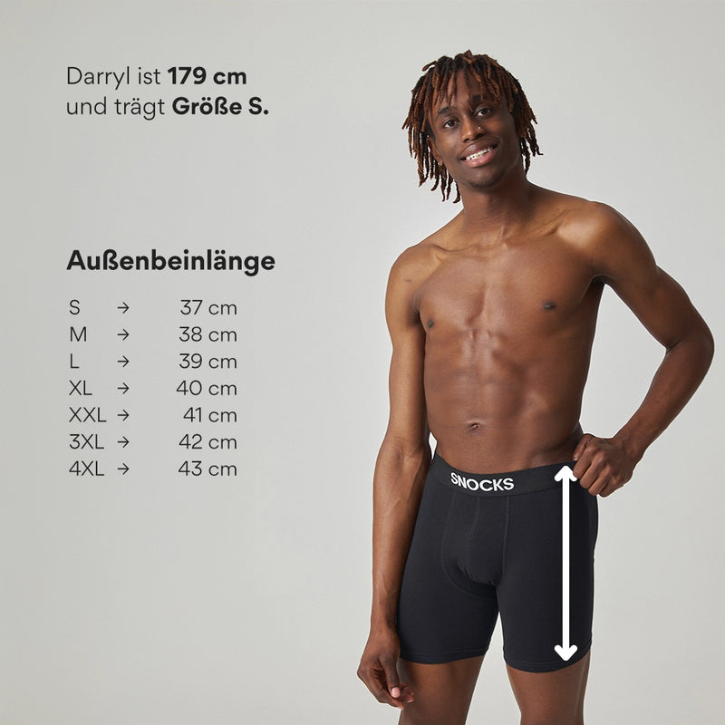 Lange Premium Boxershorts - Unterhosen - Passform