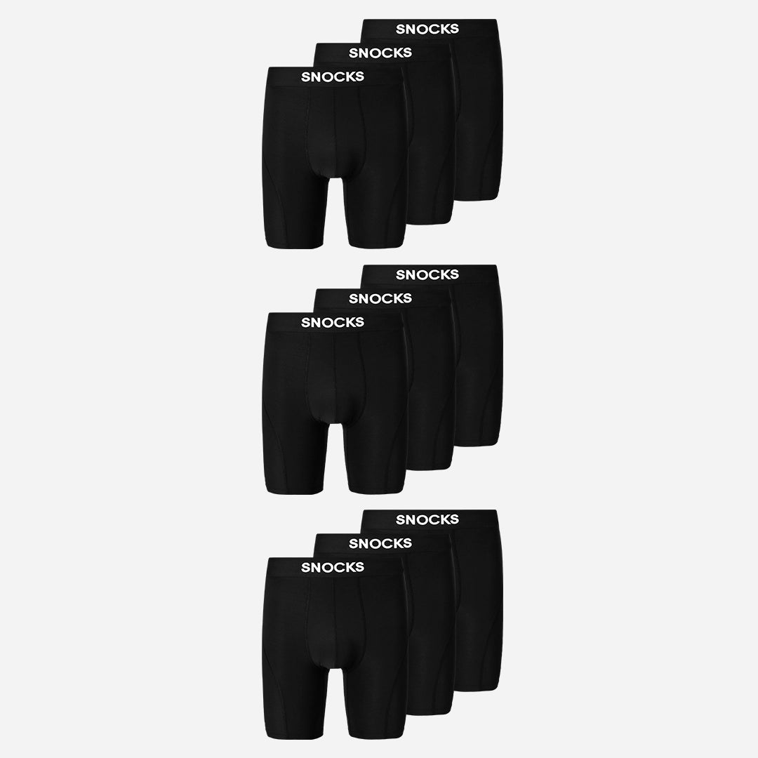 {"alt": "Boxer sportivi lunghi - Mutande - Nero", "quantity":"3"}