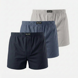 American Boxershorts Jersey - Unterhosen - Mix (Dunkelblau/Blau/Hellgrau)