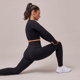 Gerippte Leggings - Hosen - Betonter Po