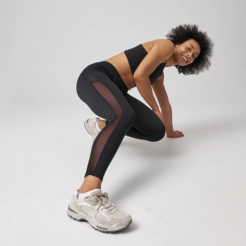 Leggings taille haute en mesh - Pantalons - Opaque