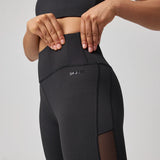 Leggings taille haute en mesh - Pantalons - Large ceinture