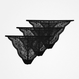 String en dentelle - Culottes - Noir