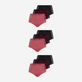{"alt": "High Waist Hipster Panties mit Spitze - Unterhosen - Mix (Mauve/Weinrot/Schwarz)", "quantity":"3"}