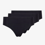 Microfiber High Waist Seamless Tanga - Unterhosen - Schwarz