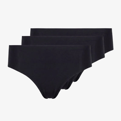 Microfiber High Waist Seamless Tanga - Unterhosen - Schwarz