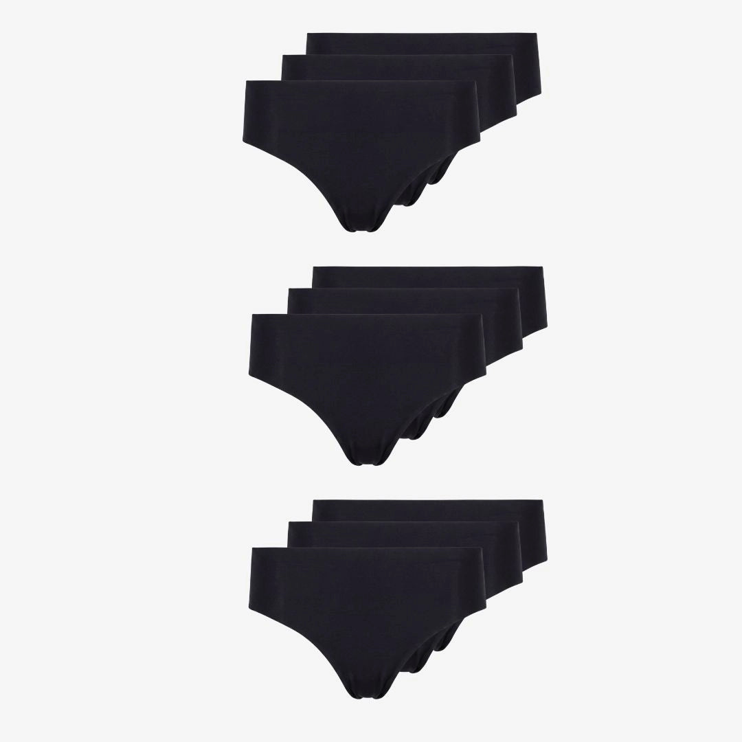 {"alt": "Microfiber High Waist Seamless Tanga - Unterhosen - Schwarz", "quantity":"3"}