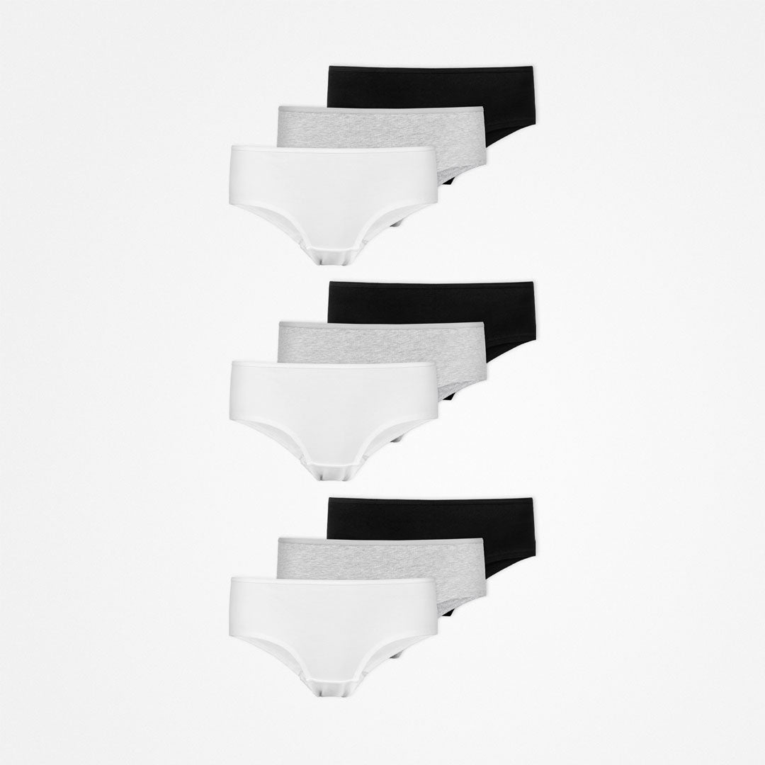 {"alt": "Hipster slips - Onderbroeken - Mix (Wit/lichtgrijs/zwart)", "quantity":"3"}