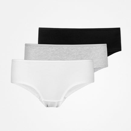 Hipster Panties | Mix (White/Light Gray/Black)