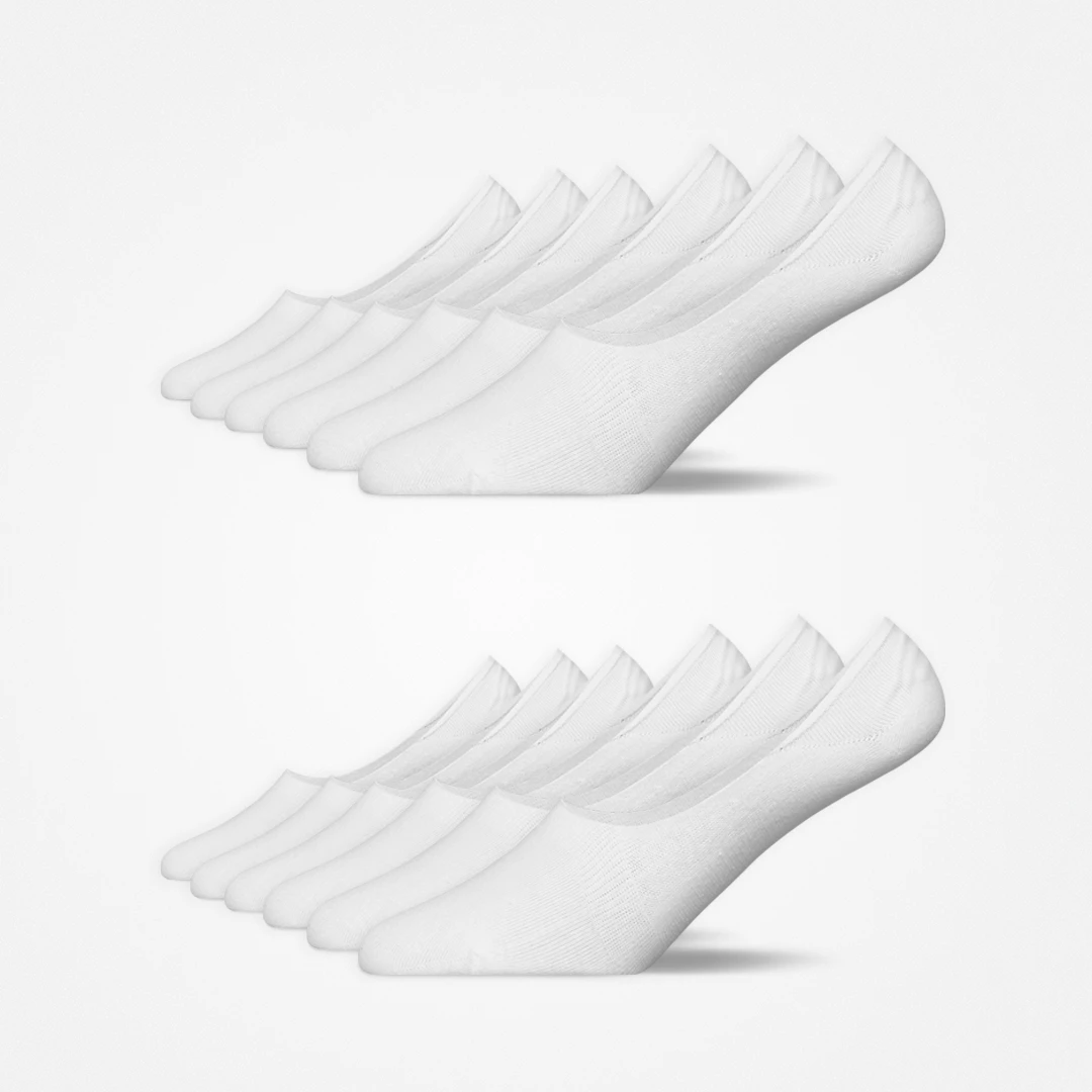 {"alt": "Chaussettes invisibles mi-hautes - Blanc", "quantity":"2"}