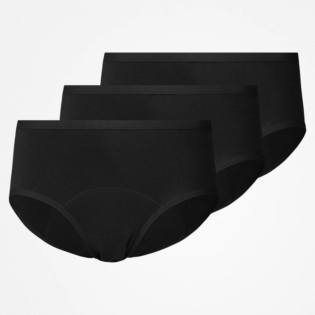 {"alt": "SNOCKS x femtis Period Panty - LENE Hipster - Mutandine - Nero", "quantity":"3"}