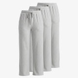 {"alt": "Loungehose Damen Rippstruktur - Hosen - Hellgrau Meliert", "quantity":"3"}