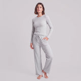 Loungehose Damen Rippstruktur - Hosen - 