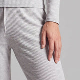 Loungehose Damen Rippstruktur - Hosen - 