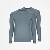 {"alt": "Maglia sportiva manica lunga donna - Top - Blu tortora", "quantity":"2"}