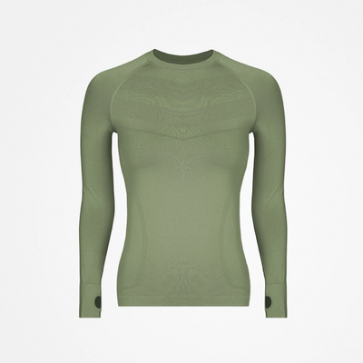 Maglia sportiva manica lunga donna - Top - Verde pastello