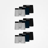 {"alt": "Premium Boxershorts - Unterhosen - Mix (Schwarz/Grau/Blau)", "quantity":"3"}