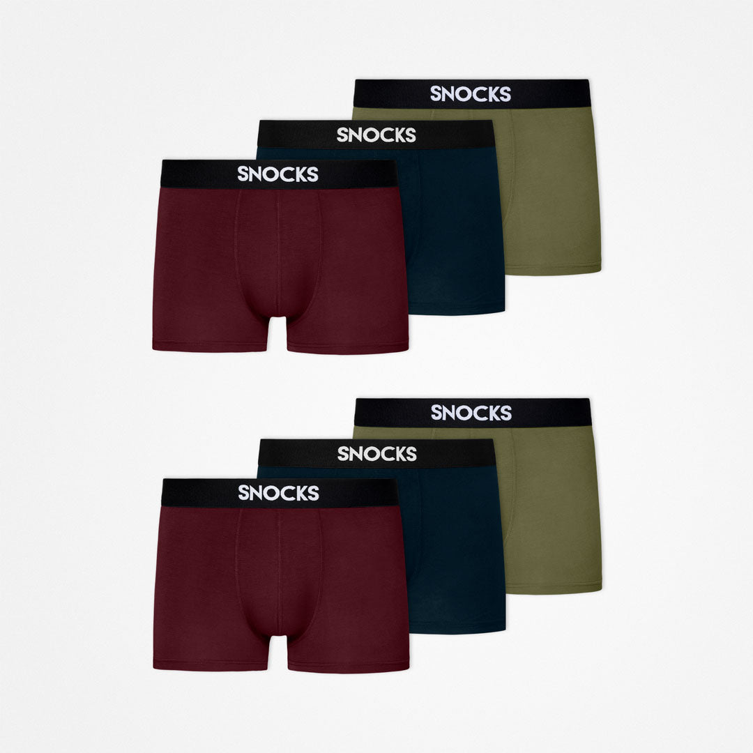 {"alt": "Boxer Premium - Mutande - Mix (Rosso/Oliva/Blu)", "quantity":"2"}