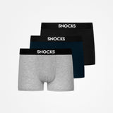 Premium Boxershorts - Unterhosen - Mix (Schwarz/Grau/Blau)