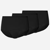 {"alt": "Slip taille haute STRONG pour règles - Sous-vêtements menstruels - Noir", "quantity":"3"}
