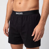Schlafanzug Set Herren kurz | Schwarz
