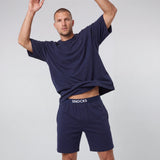 Pyjamaset heren kort | Donkerblauw