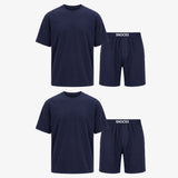 {"alt": "Schlafanzug Set Herren kurz - Kleidung - Dunkelblau", "quantity":"2"}
