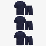 {"alt": "Schlafanzug Set Herren kurz - Kleidung - Dunkelblau", "quantity":"3"}