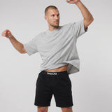 Heren korte pyjama set | Mix (Zwart/Lichtgrijs gemêleerd)