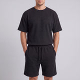 Schlafanzug Set Waffle Herren kurz - Kleidung 