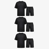 {"alt": "Schlafanzug Set Waffle Herren kurz - Kleidung - Schwarz", "quantity":"3"}