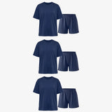 {"alt": "Schlafanzug Set Damen kurz - Kleidung -Dunkelblau", "quantity":"3"}
