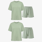 {"alt": "Schlafanzug Set Damen kurz - Kleidung -Salbeigrün", "quantity":"2"}