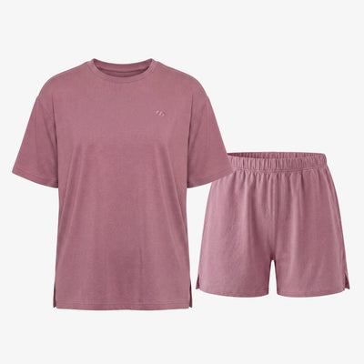 Schlafanzug Set Damen kurz - Kleidung -Dusky Mauve
