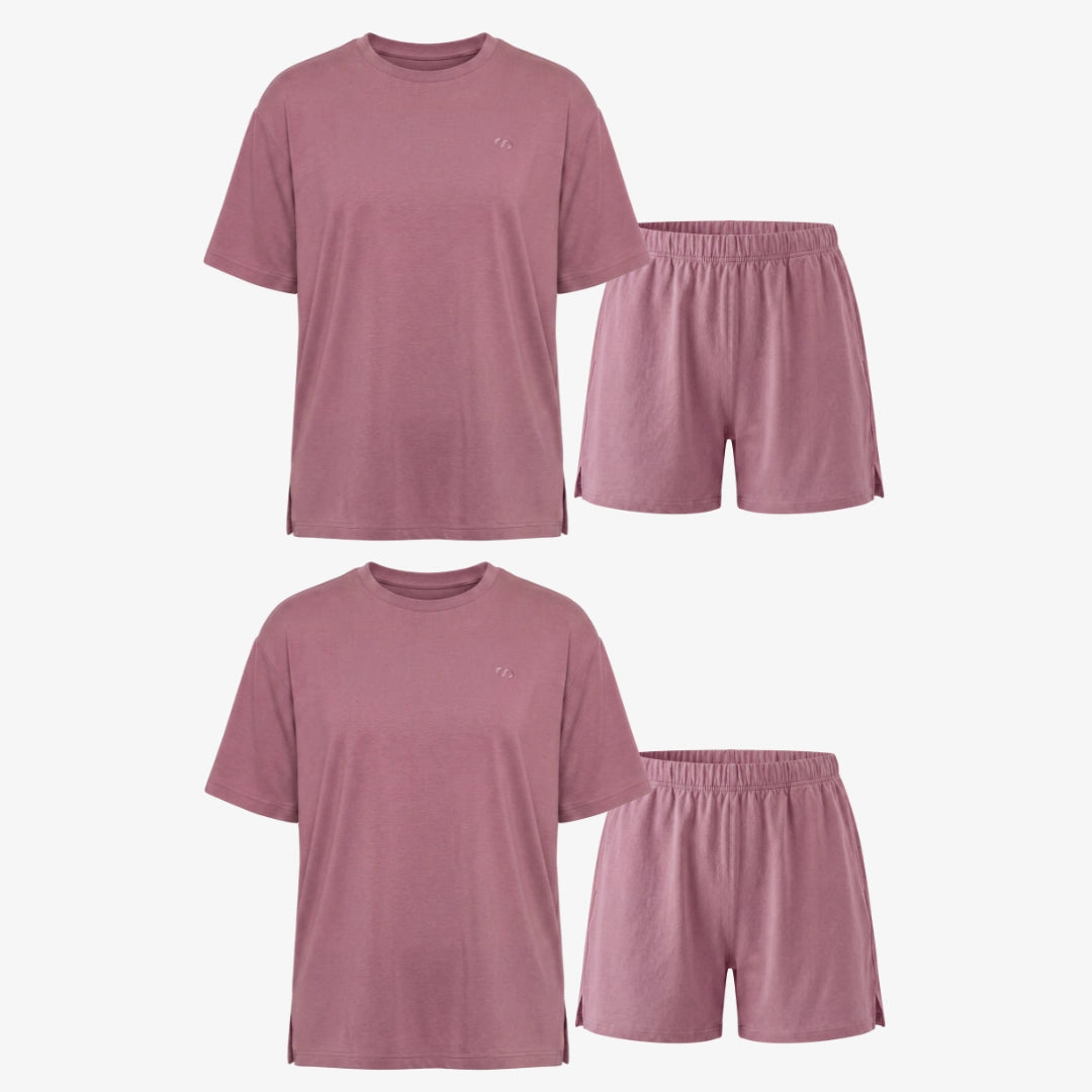 {"alt": "Schlafanzug Set Damen kurz - Kleidung -Dusky Mauve", "quantity":"2"}
