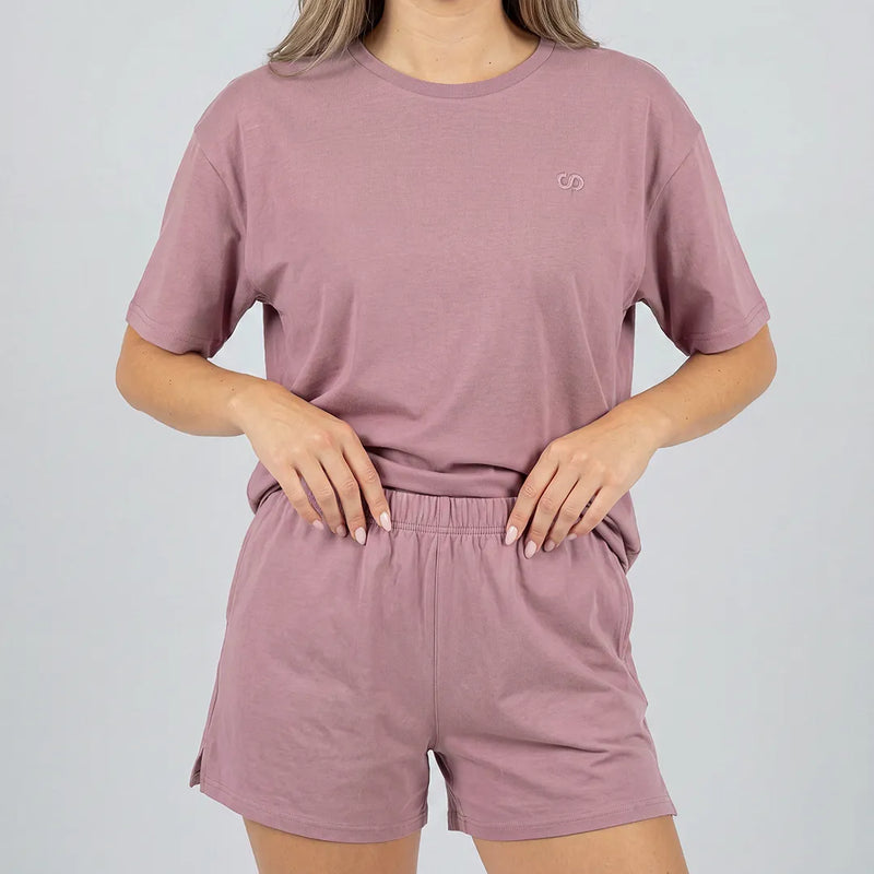 Schlafanzug Set Damen kurz - Kleidung -Dusky Mauve