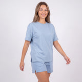 Schlafanzug Set Damen kurz - Kleidung -Hellblau