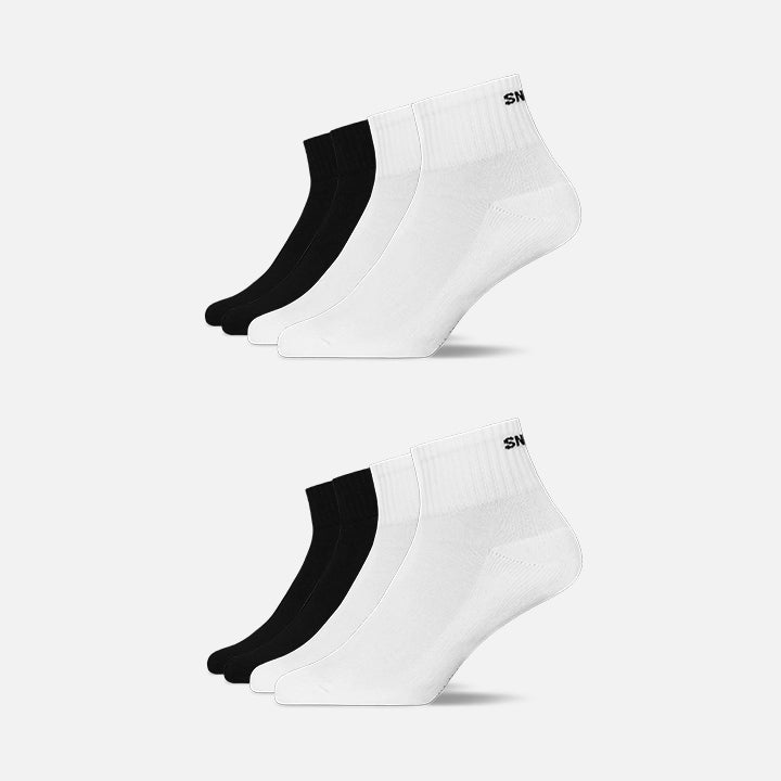{"alt": "Retro Sneaker Socken - Socken - Mix (Schwarz/Weiß) (SNOCKS)", "quantity":"2"}