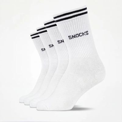 Hohe Sportsocken mit Streifen Kinder - Socken - Weiß