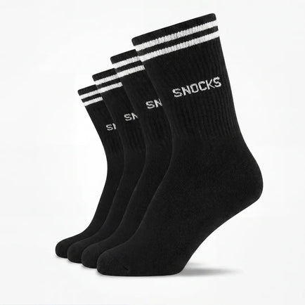 Hohe Sportsocken mit Streifen Kinder - Socken - Schwarz