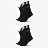 {"alt": "Hohe Sportsocken mit Streifen Kinder - Socken - Schwarz", "quantity":"2"}