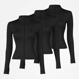 {"alt": "Veste de sport femme avec fermeture éclair - Vestes - Noir", "quantity":"3"}