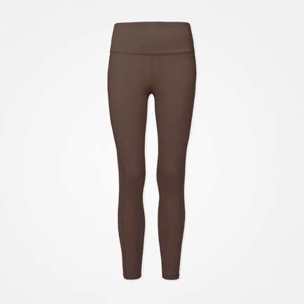 High Waist Leggings - Broeken - Bruin