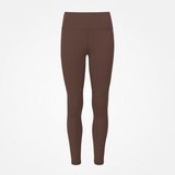 Legginsy termiczne damskie - spodnie - czekoladowy brąz