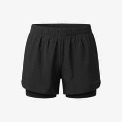 {"alt": "2 in 1 Sport Shorts Damen - Hosen -Schwarz", "quantity":"1"}
