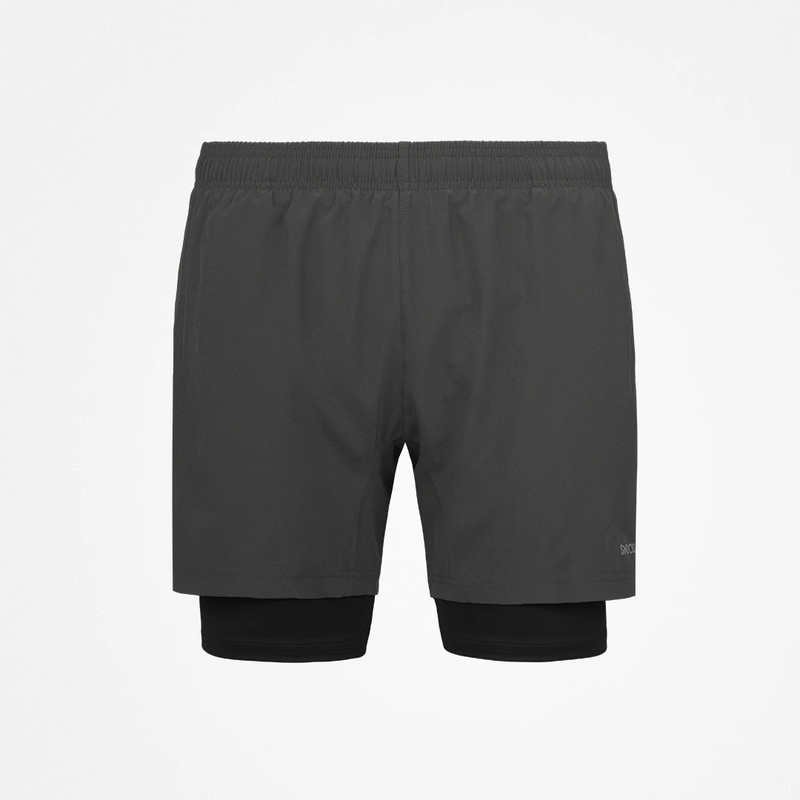 Shorts 2 en 1 Homme - Pantalons - Gris foncé