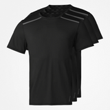 {"alt": "Maglia da allenamento con strisce riflettenti - Maglie - Nero", "quantity":"3"}