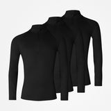{"alt": "Maglia sportiva uomo manica lunga con mezza cerniera - Maglie - Nero", "quantity":"3"}